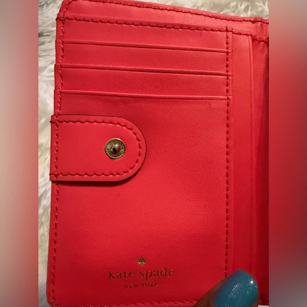 Kate Spade Coral Leather Wallet - Picture 3 of 9